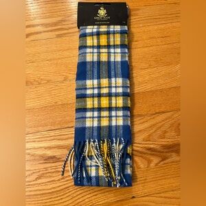 Great Scot lambswool Blue and Yellow Plaid Scarf